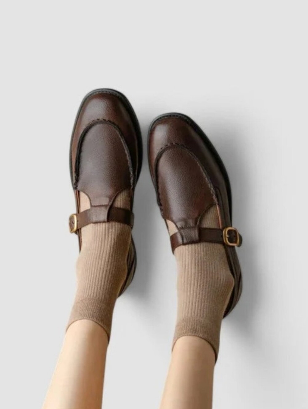 NWOT Agsdon (THE VIVIENNE) - Brown Mary Jane Shoe/Loafer